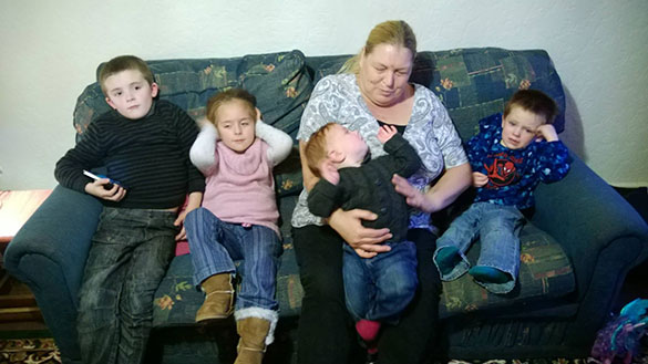 Mum with her grandkids